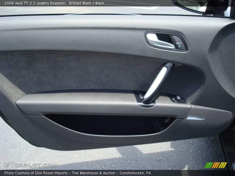 Brilliant Black / Black 2008 Audi TT 3.2 quattro Roadster