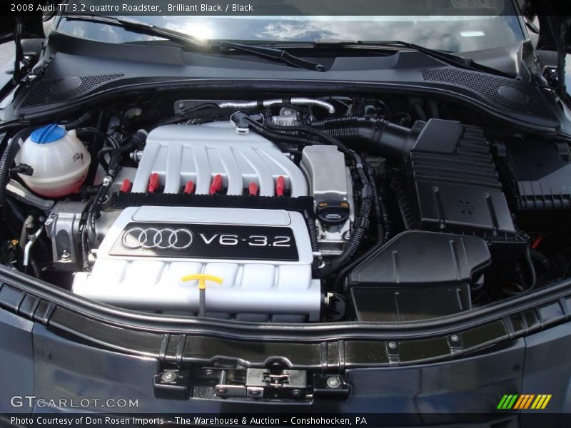 Brilliant Black / Black 2008 Audi TT 3.2 quattro Roadster