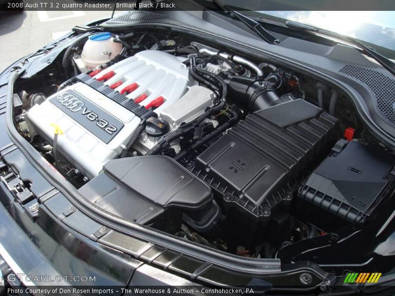 Brilliant Black / Black 2008 Audi TT 3.2 quattro Roadster