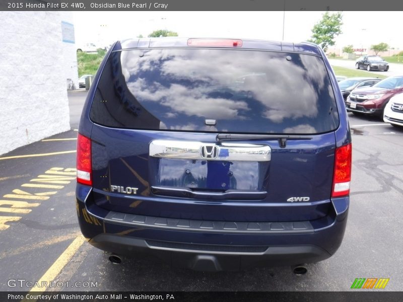 Obsidian Blue Pearl / Gray 2015 Honda Pilot EX 4WD