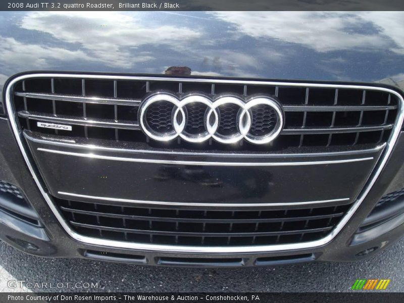 Brilliant Black / Black 2008 Audi TT 3.2 quattro Roadster
