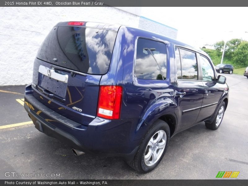 Obsidian Blue Pearl / Gray 2015 Honda Pilot EX 4WD