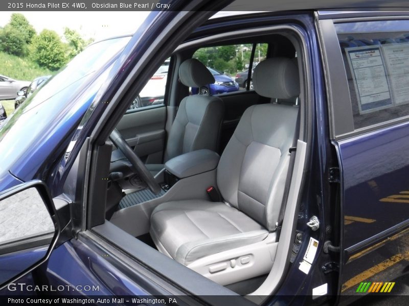Obsidian Blue Pearl / Gray 2015 Honda Pilot EX 4WD