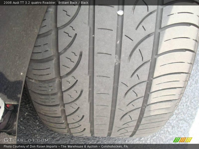 Brilliant Black / Black 2008 Audi TT 3.2 quattro Roadster