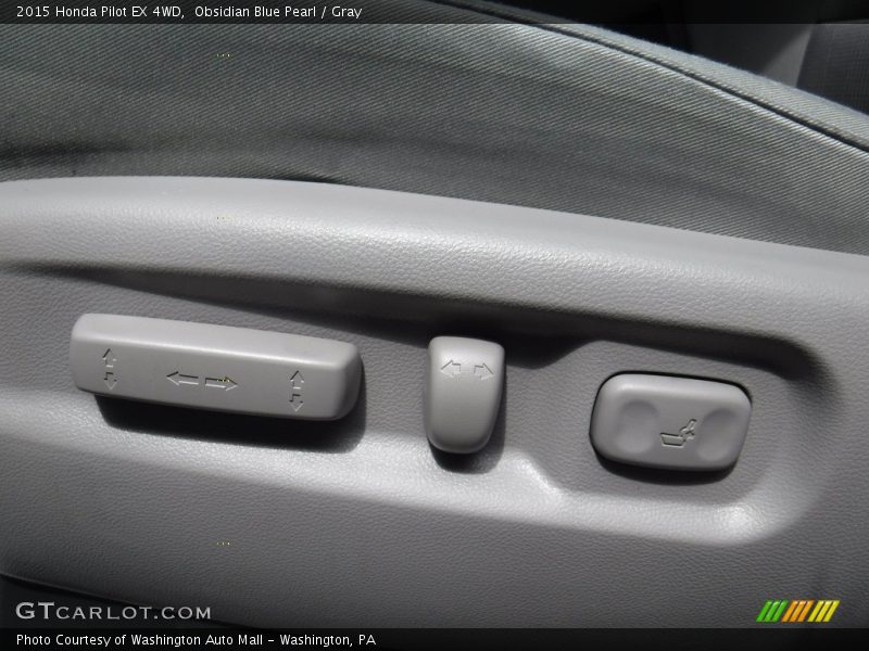 Obsidian Blue Pearl / Gray 2015 Honda Pilot EX 4WD