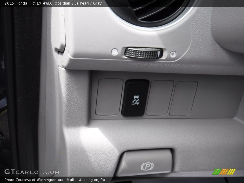 Obsidian Blue Pearl / Gray 2015 Honda Pilot EX 4WD
