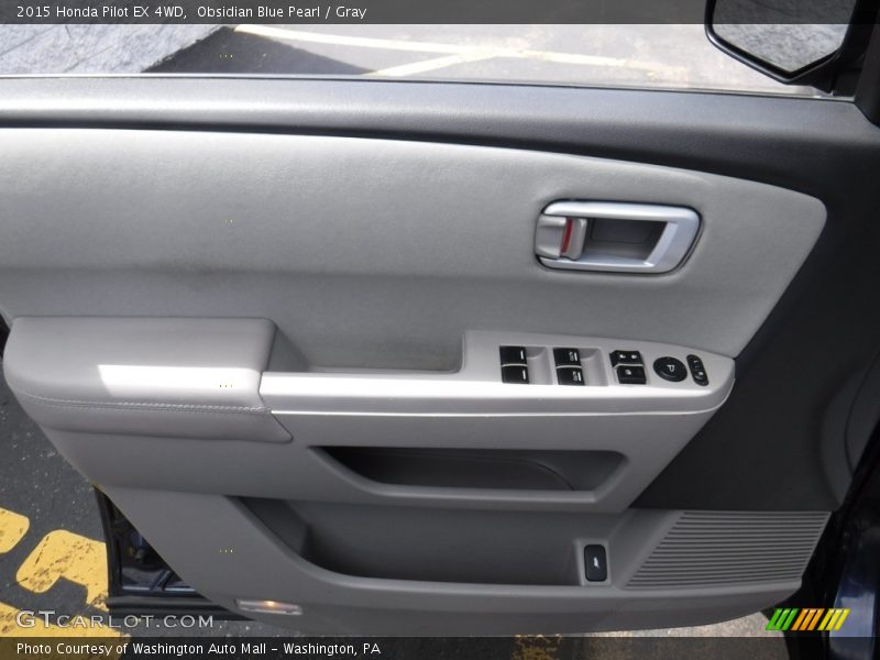 Obsidian Blue Pearl / Gray 2015 Honda Pilot EX 4WD
