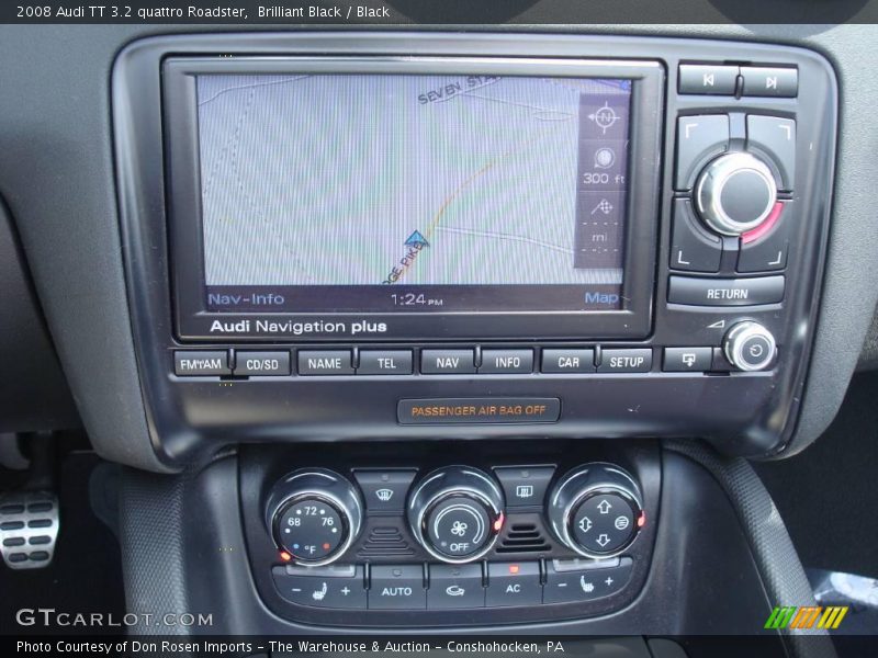 Brilliant Black / Black 2008 Audi TT 3.2 quattro Roadster