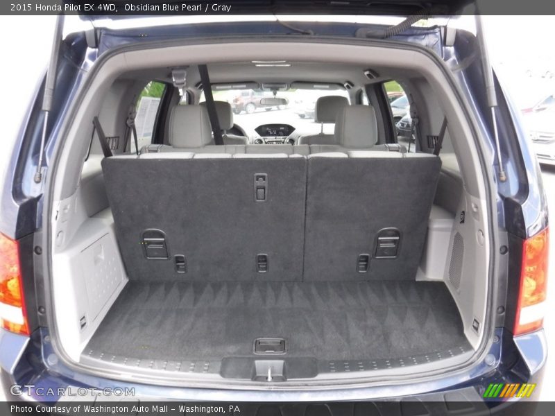 Obsidian Blue Pearl / Gray 2015 Honda Pilot EX 4WD