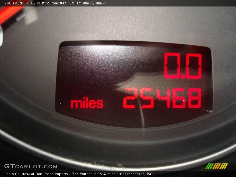 Brilliant Black / Black 2008 Audi TT 3.2 quattro Roadster