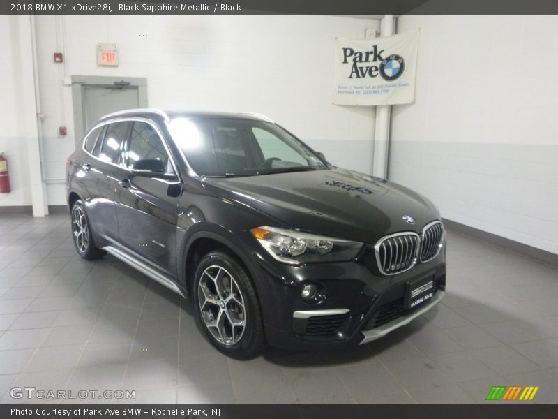 Black Sapphire Metallic / Black 2018 BMW X1 xDrive28i