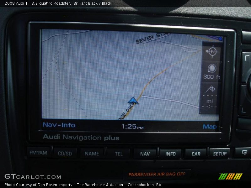 Brilliant Black / Black 2008 Audi TT 3.2 quattro Roadster