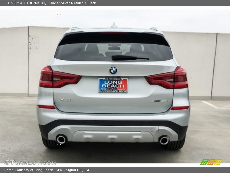 Glacier Silver Metallic / Black 2019 BMW X3 sDrive30i