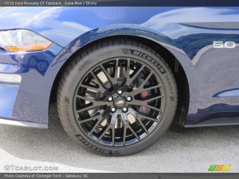 Kona Blue / Ebony 2018 Ford Mustang GT Fastback