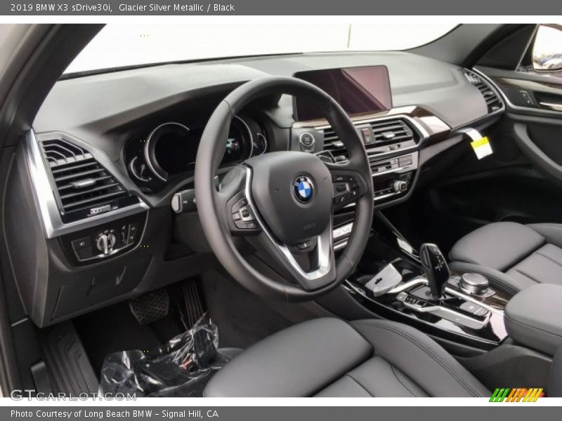 Glacier Silver Metallic / Black 2019 BMW X3 sDrive30i