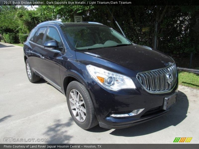 Dark Sapphire Blue Metallic / Light Titanium/Dark Titanium 2015 Buick Enclave Leather