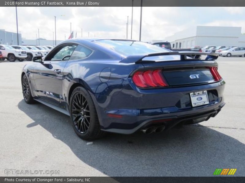 Kona Blue / Ebony 2018 Ford Mustang GT Fastback