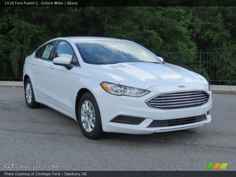 Oxford White / Ebony 2018 Ford Fusion S