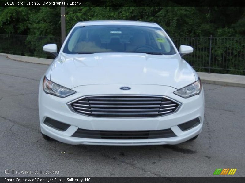 Oxford White / Ebony 2018 Ford Fusion S