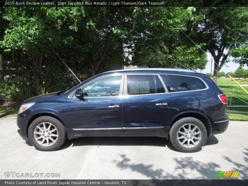 Dark Sapphire Blue Metallic / Light Titanium/Dark Titanium 2015 Buick Enclave Leather