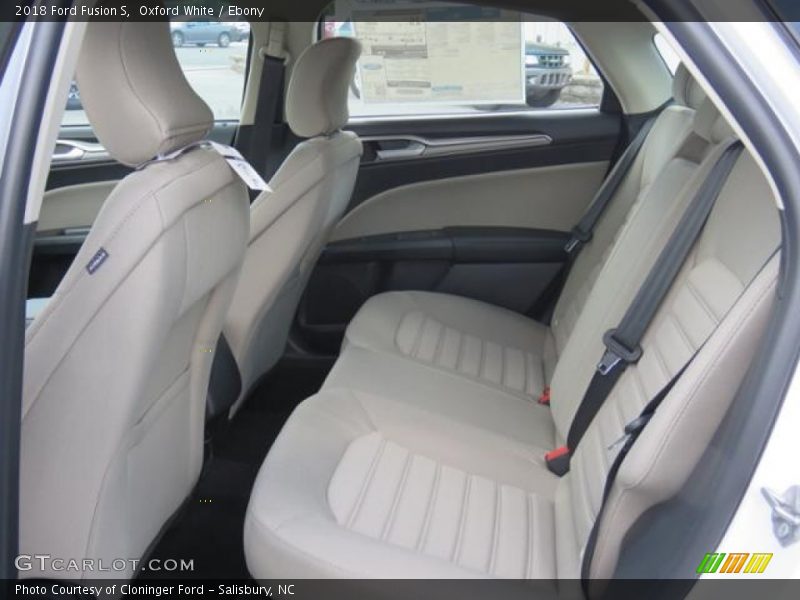 Oxford White / Ebony 2018 Ford Fusion S