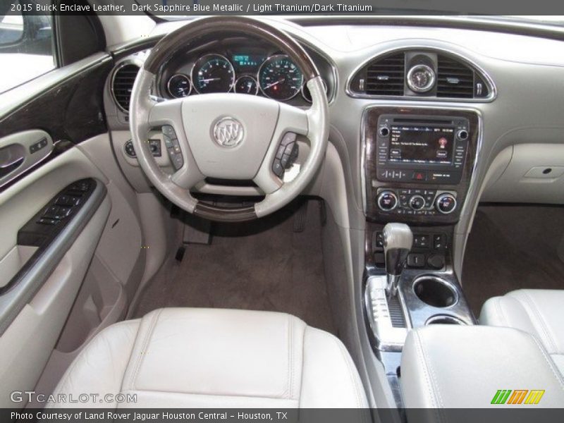 Dark Sapphire Blue Metallic / Light Titanium/Dark Titanium 2015 Buick Enclave Leather