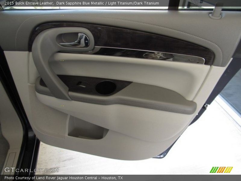 Dark Sapphire Blue Metallic / Light Titanium/Dark Titanium 2015 Buick Enclave Leather