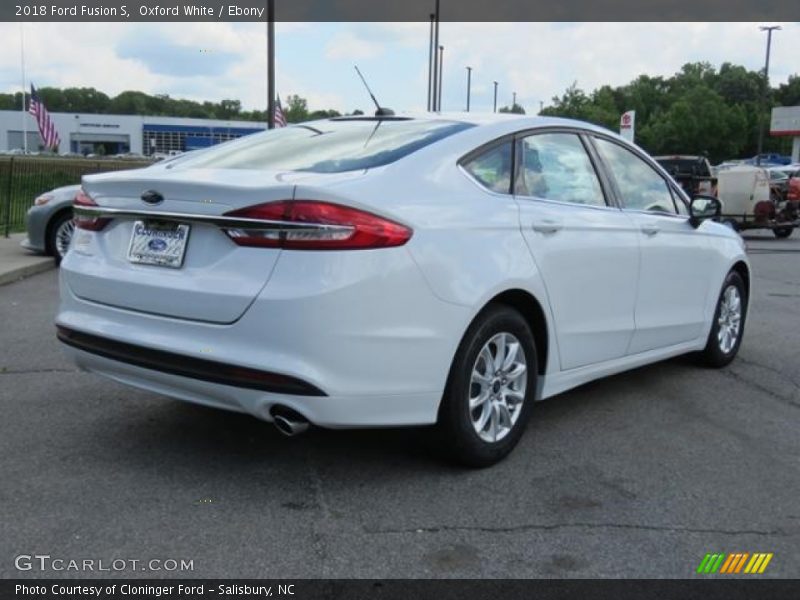 Oxford White / Ebony 2018 Ford Fusion S