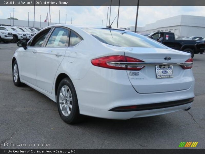 Oxford White / Ebony 2018 Ford Fusion S