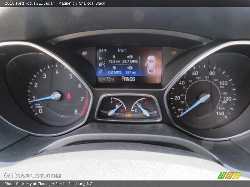 Magnetic / Charcoal Black 2018 Ford Focus SEL Sedan