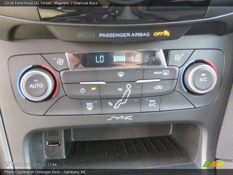 Magnetic / Charcoal Black 2018 Ford Focus SEL Sedan