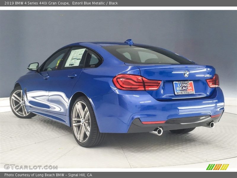 Estoril Blue Metallic / Black 2019 BMW 4 Series 440i Gran Coupe