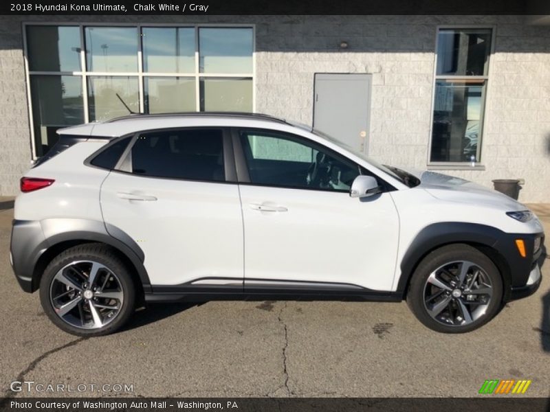 Chalk White / Gray 2018 Hyundai Kona Ultimate