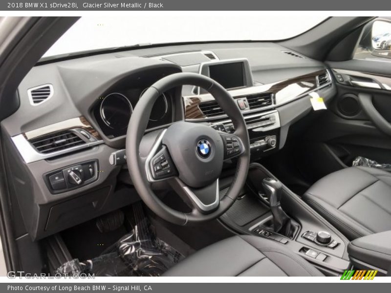 Glacier Silver Metallic / Black 2018 BMW X1 sDrive28i