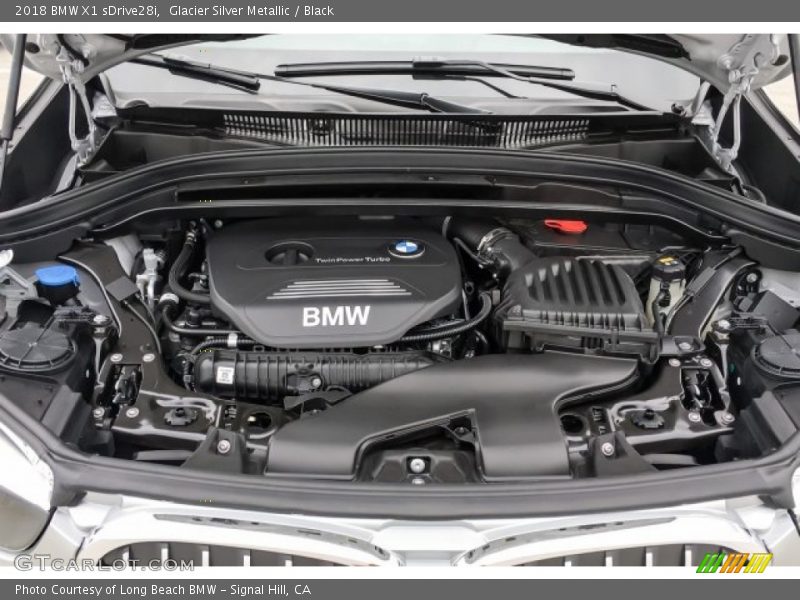 Glacier Silver Metallic / Black 2018 BMW X1 sDrive28i