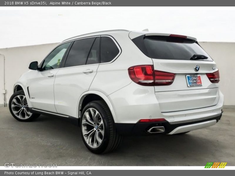 Alpine White / Canberra Beige/Black 2018 BMW X5 sDrive35i