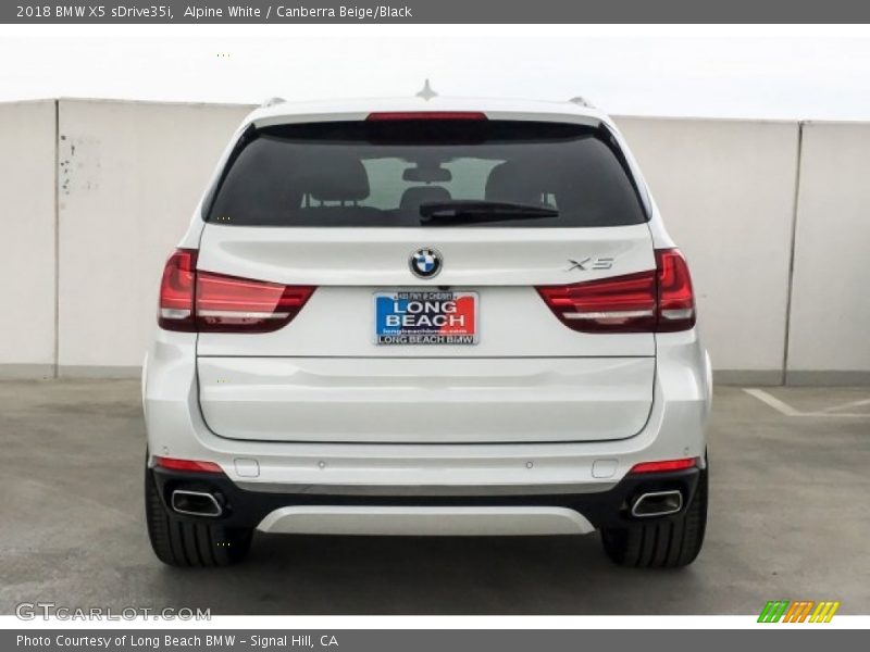 Alpine White / Canberra Beige/Black 2018 BMW X5 sDrive35i