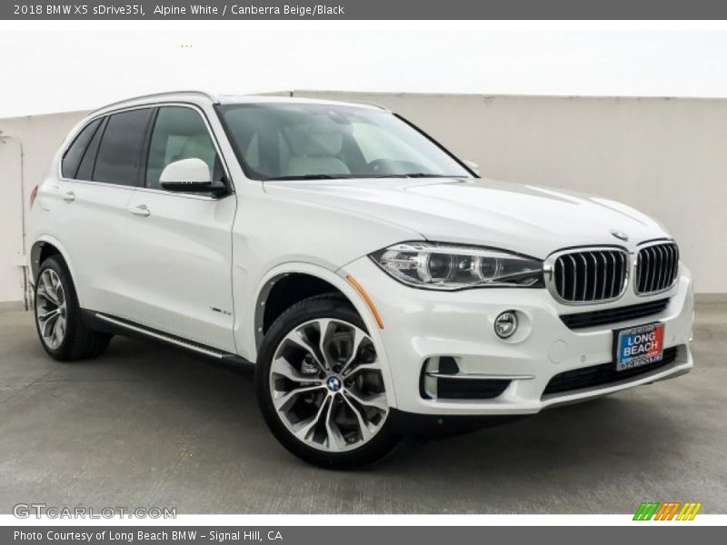 Alpine White / Canberra Beige/Black 2018 BMW X5 sDrive35i