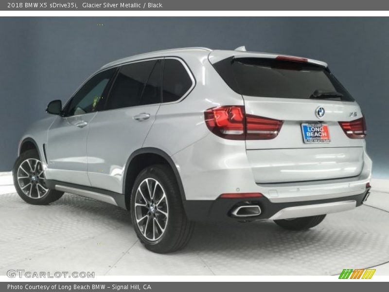 Glacier Silver Metallic / Black 2018 BMW X5 sDrive35i