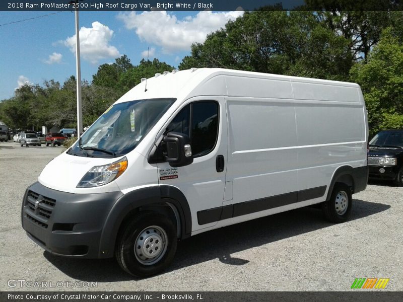 Bright White / Black 2018 Ram ProMaster 2500 High Roof Cargo Van