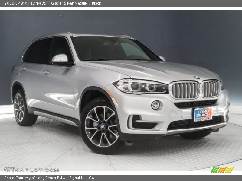 Glacier Silver Metallic / Black 2018 BMW X5 sDrive35i