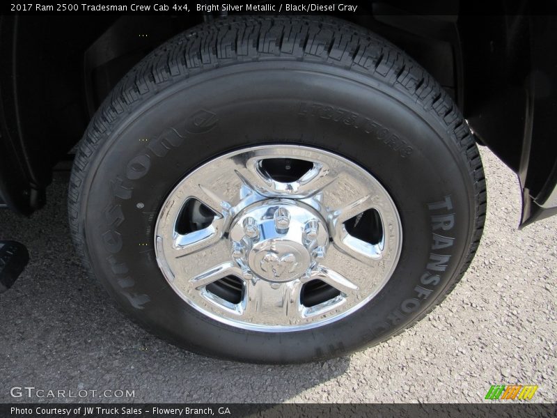 Bright Silver Metallic / Black/Diesel Gray 2017 Ram 2500 Tradesman Crew Cab 4x4