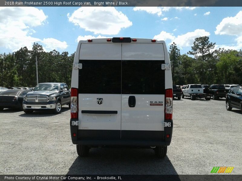 Bright White / Black 2018 Ram ProMaster 2500 High Roof Cargo Van