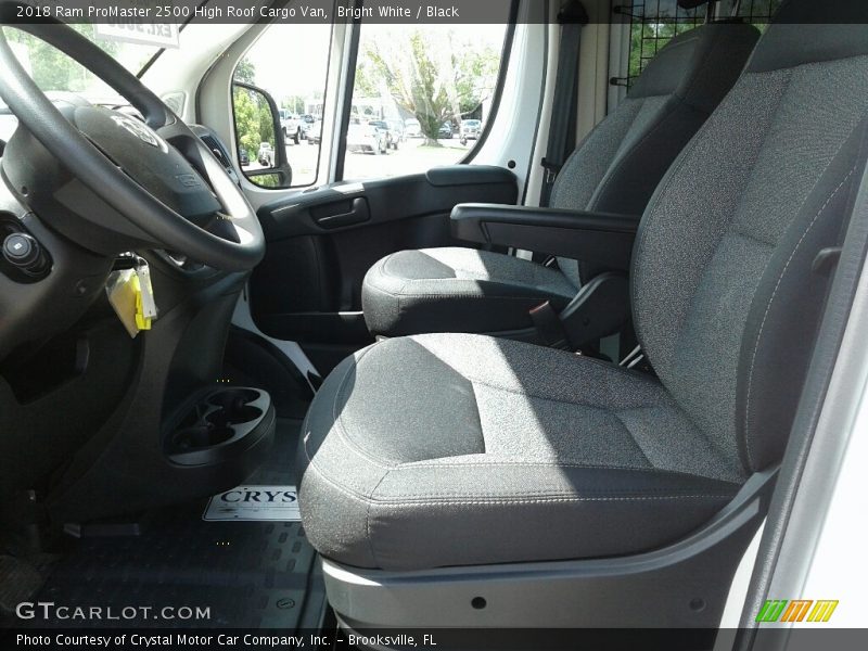 Front Seat of 2018 ProMaster 2500 High Roof Cargo Van