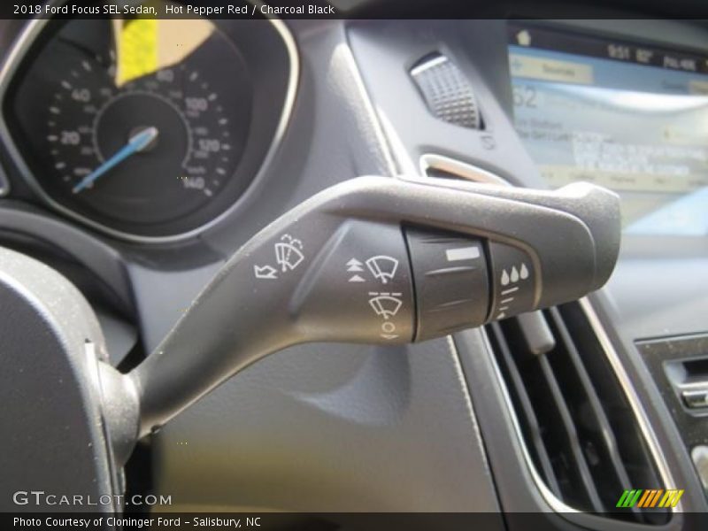 Hot Pepper Red / Charcoal Black 2018 Ford Focus SEL Sedan