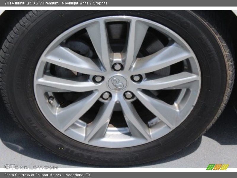 Moonlight White / Graphite 2014 Infiniti Q 50 3.7 Premium