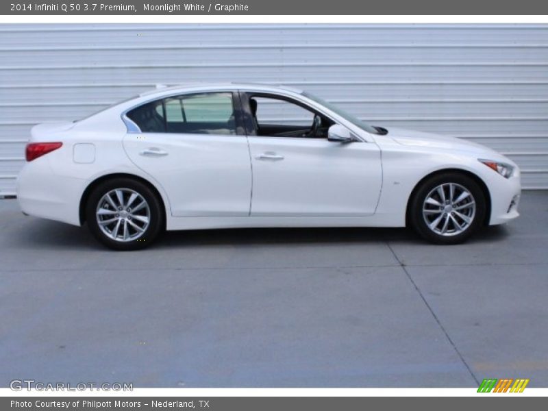 Moonlight White / Graphite 2014 Infiniti Q 50 3.7 Premium