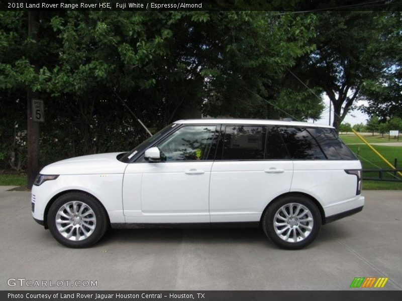 Fuji White / Espresso/Almond 2018 Land Rover Range Rover HSE