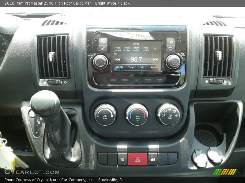 Controls of 2018 ProMaster 2500 High Roof Cargo Van