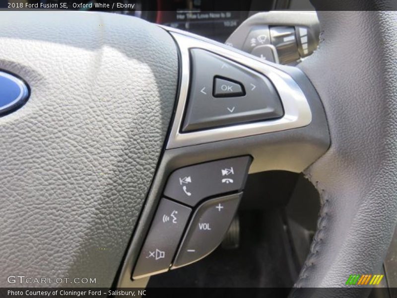 Oxford White / Ebony 2018 Ford Fusion SE